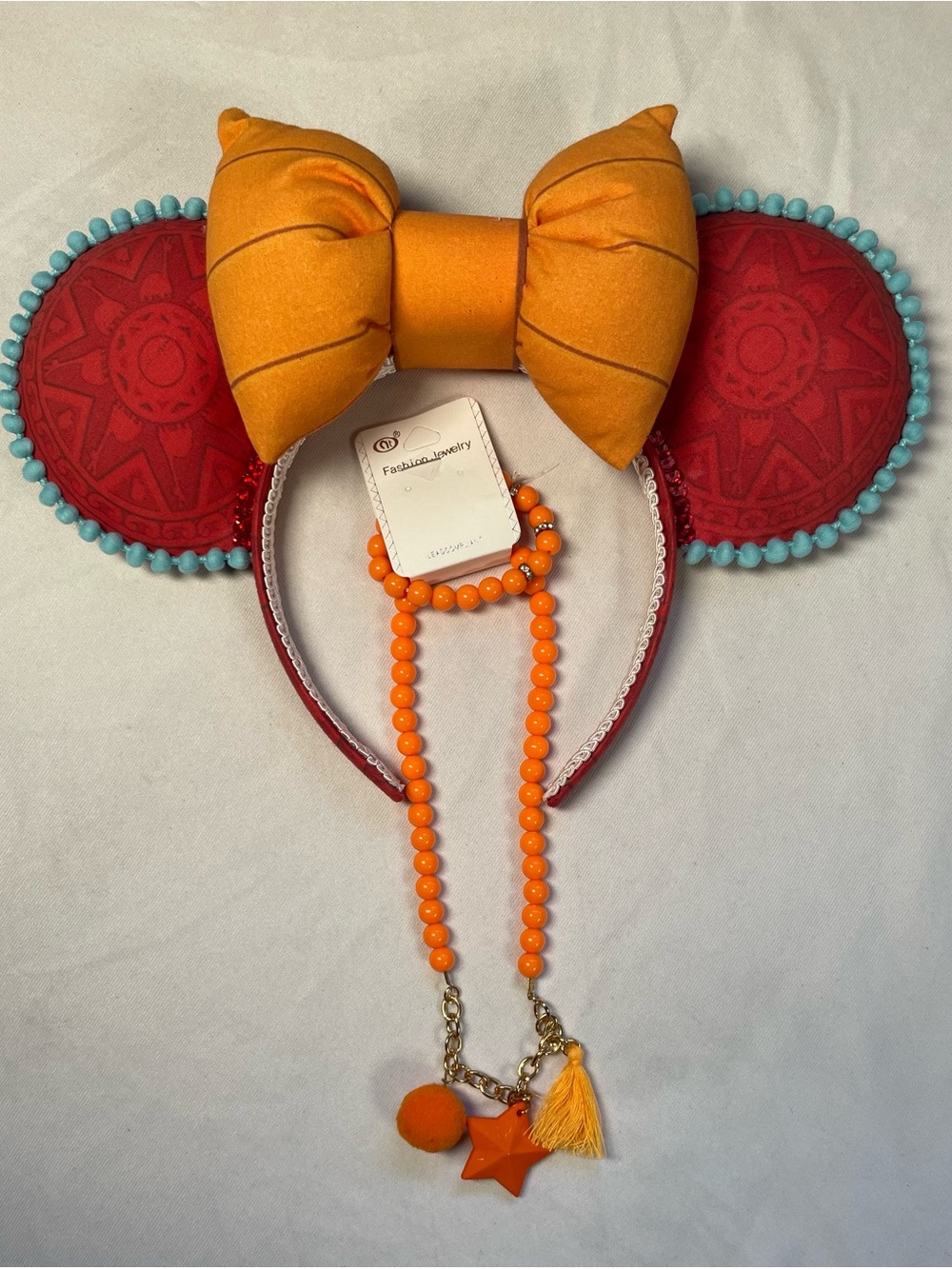 Disney Minnie /Mickey Ears Headband Emperors New Groove And Free Gift Bundle